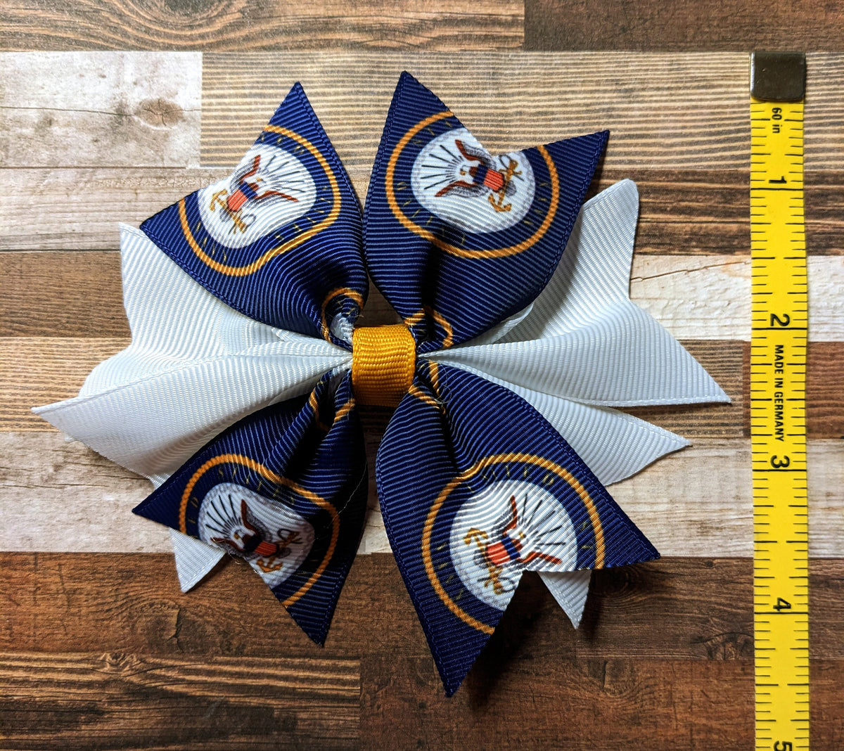 Navy Hair bow