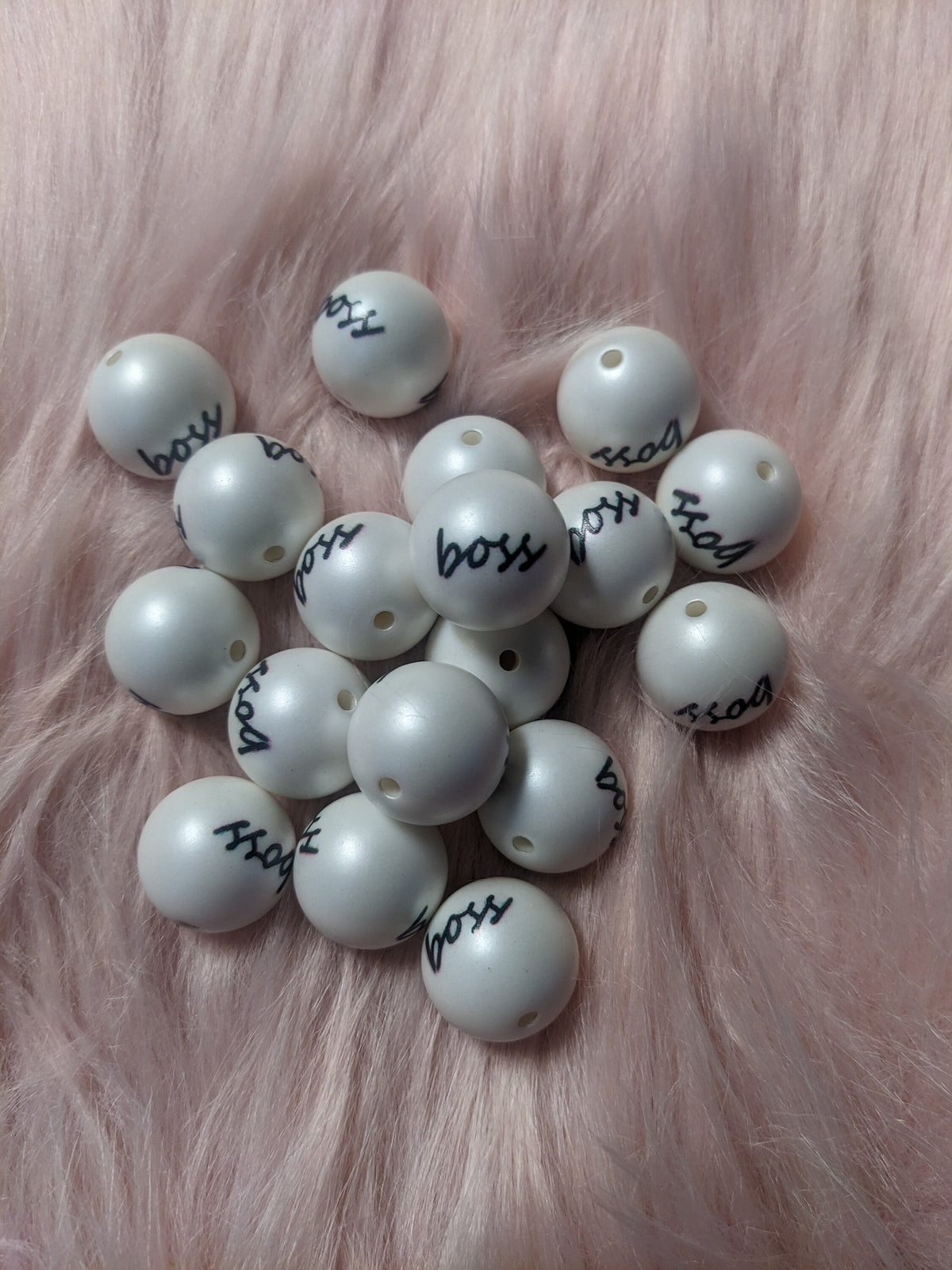 20mm Boss bubblegum beads