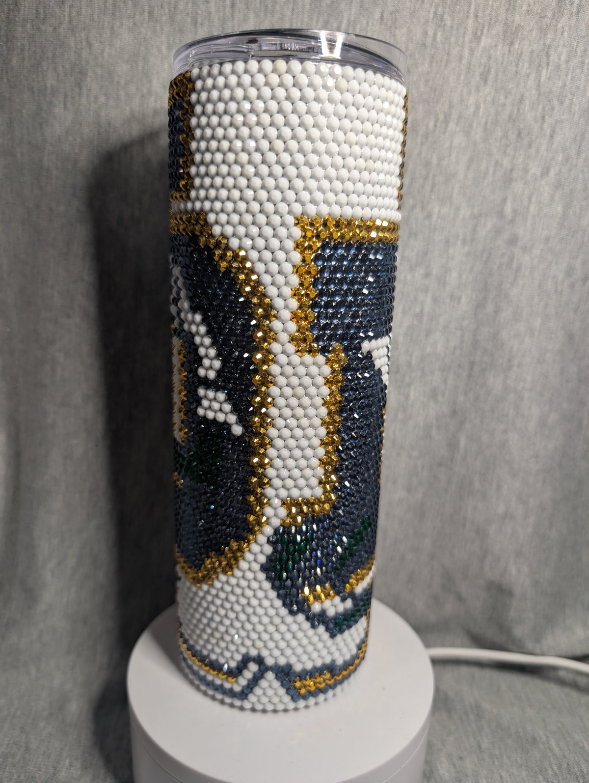 Notre Dame 20 oz rhinestone tumbler
