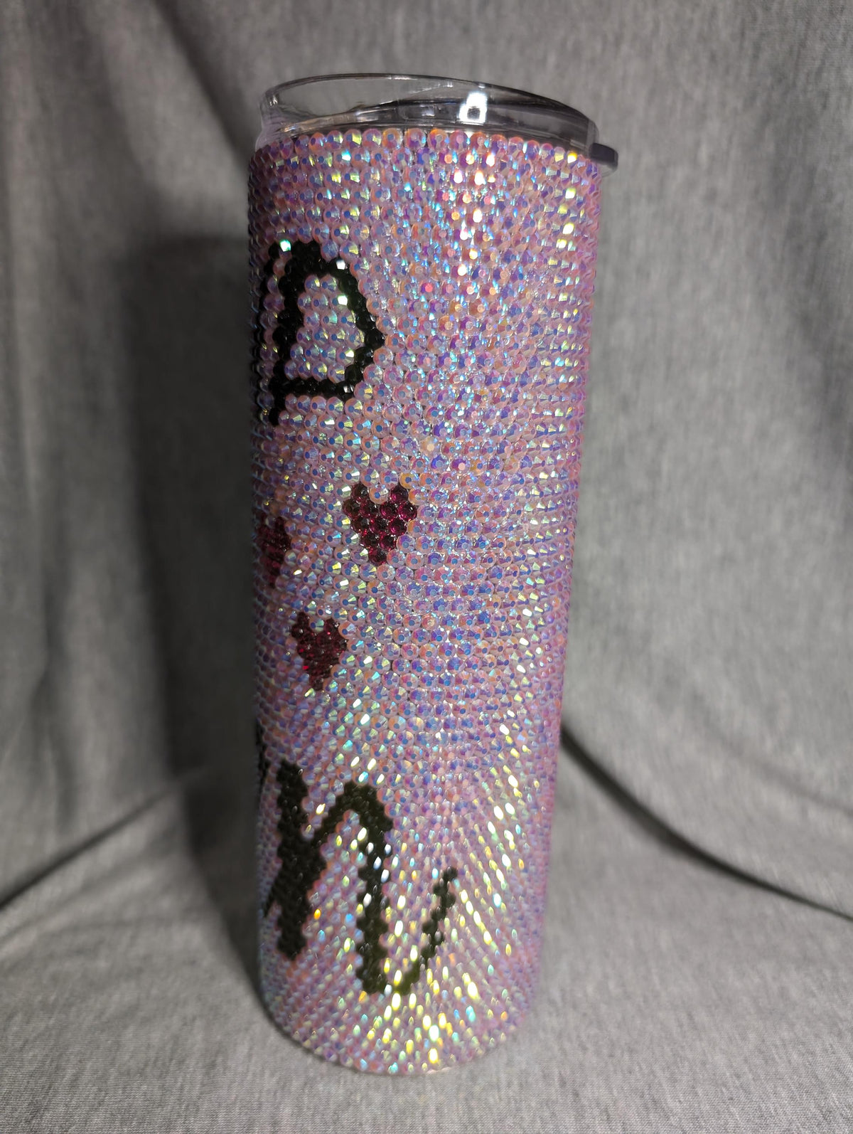 Makeup Queen Rhinestone skinny tumbler 20 oz