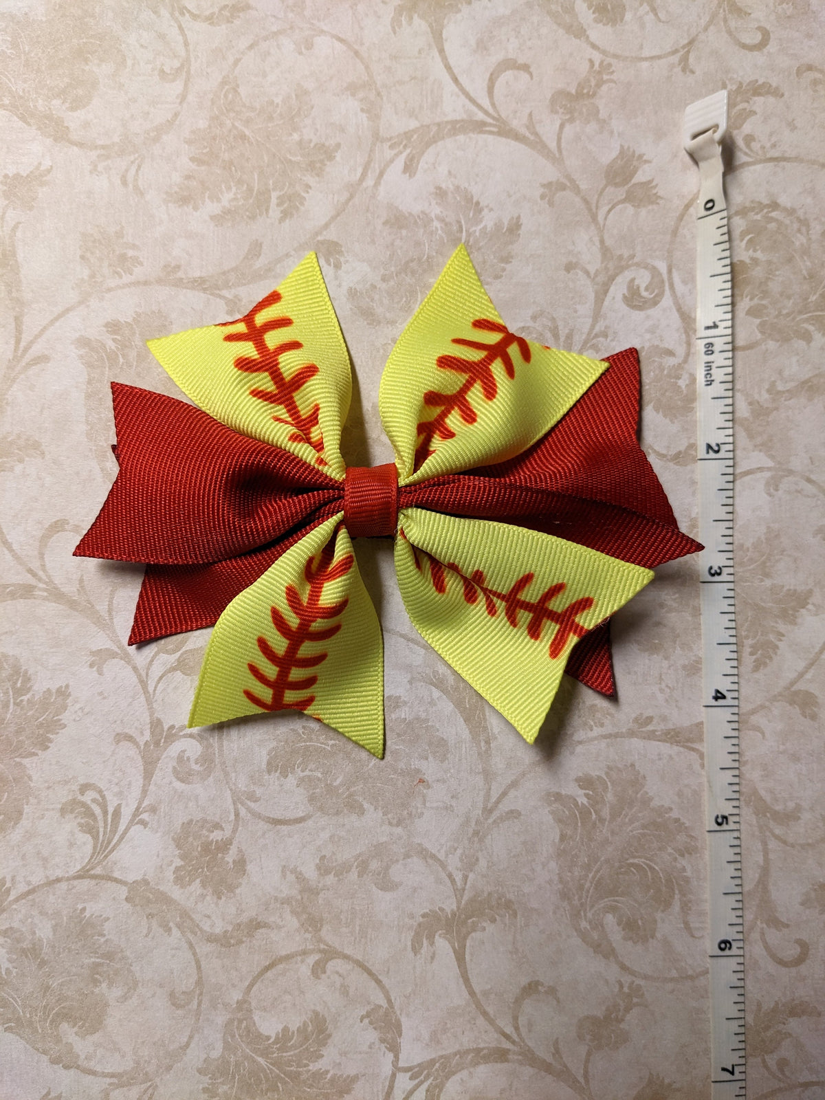 Softball hair bow  set