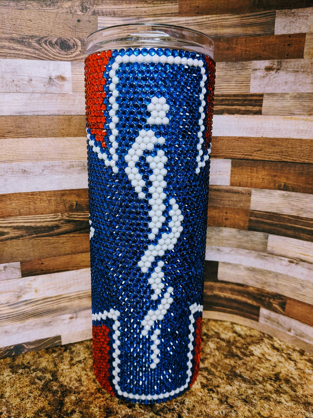 20 oz EMT Rhinestone skinny tumbler