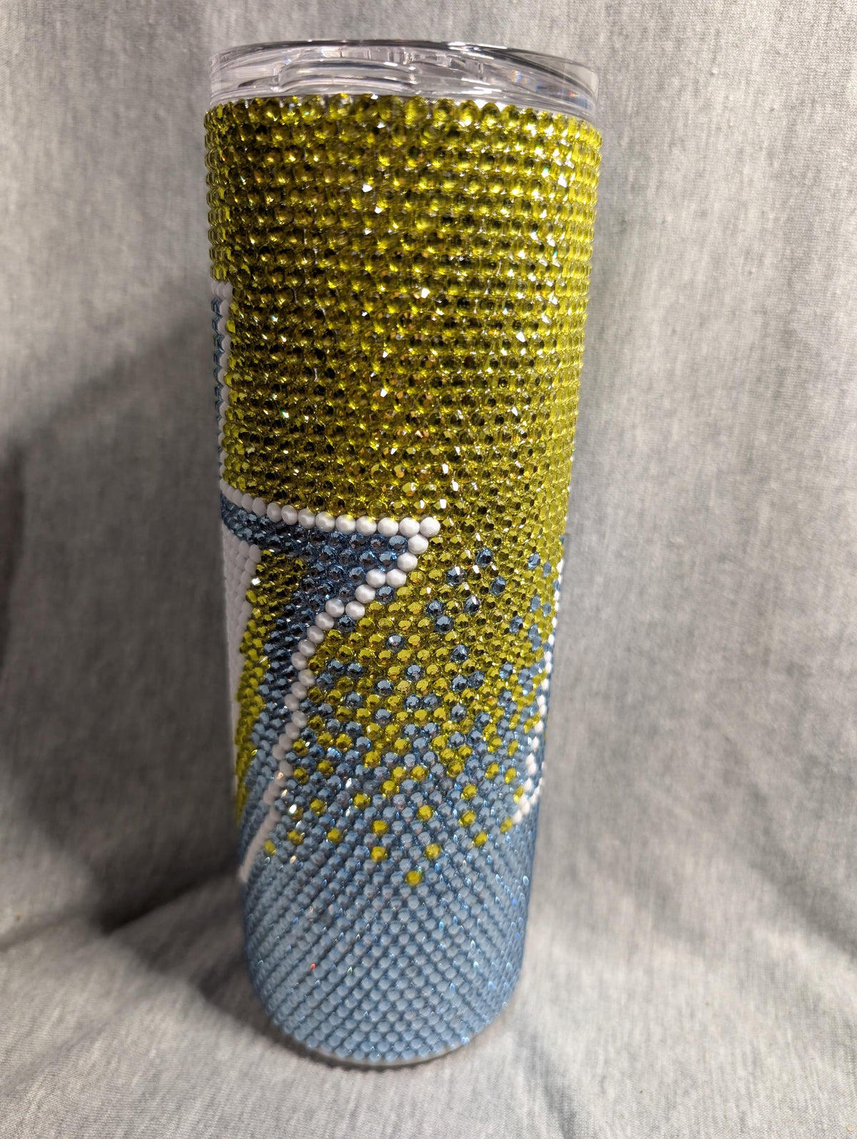 Southern Rhinestone 20oz skinny tumbler (College)