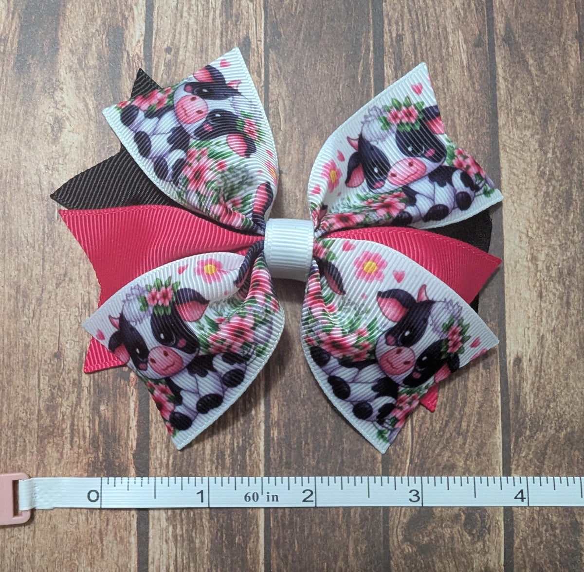 Baby Cow Hair bow