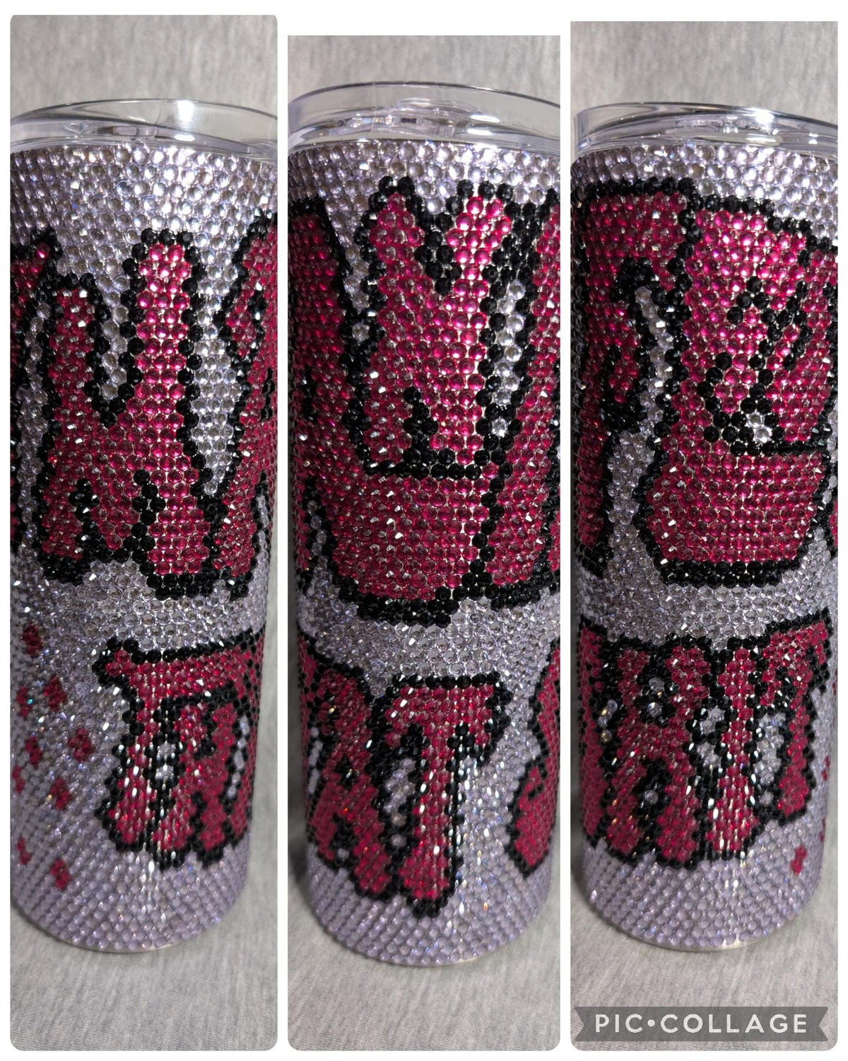20 oz  Manifest that shit  Rhinestone skinny tumbler