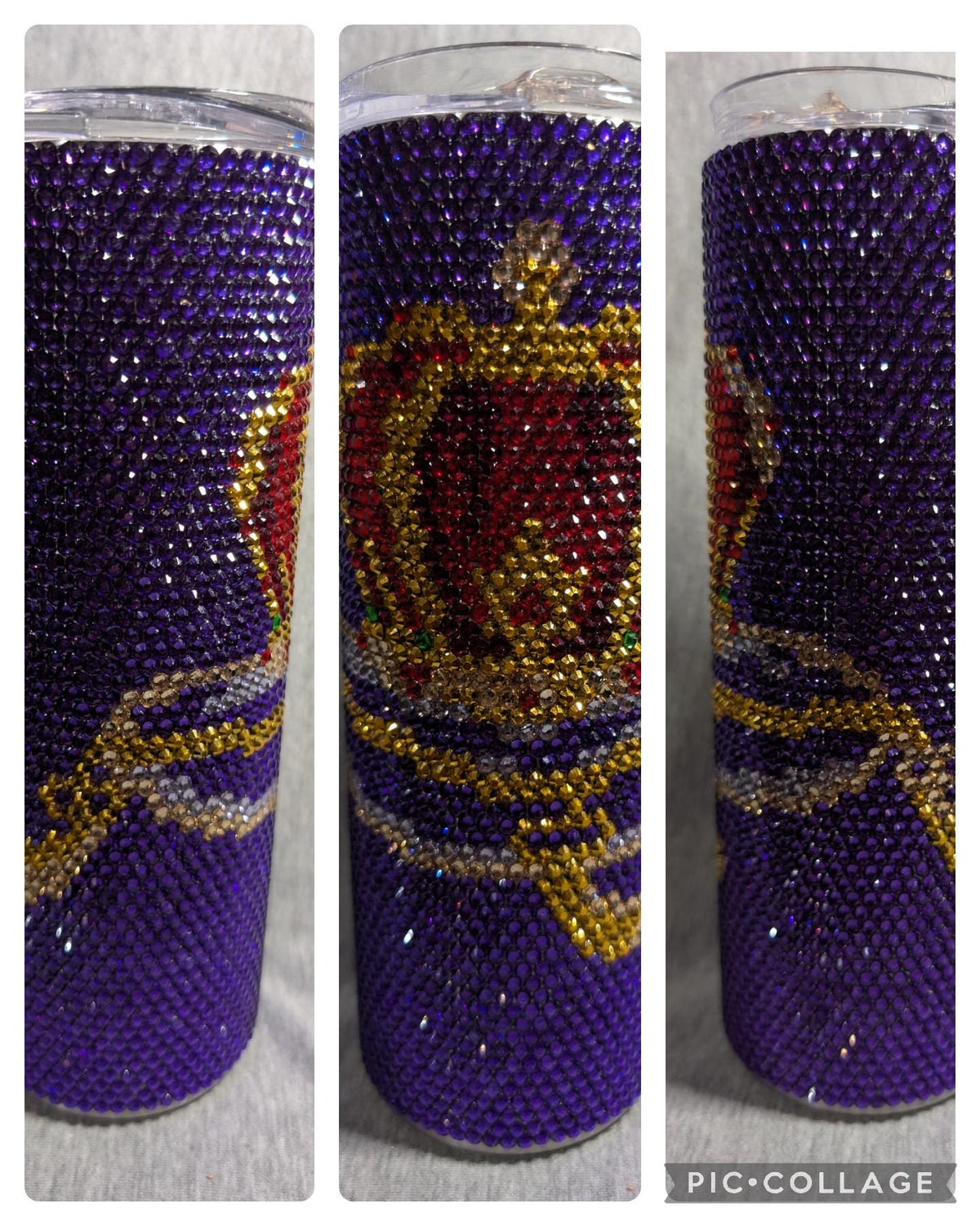 Crown Rhinestone Tumbler