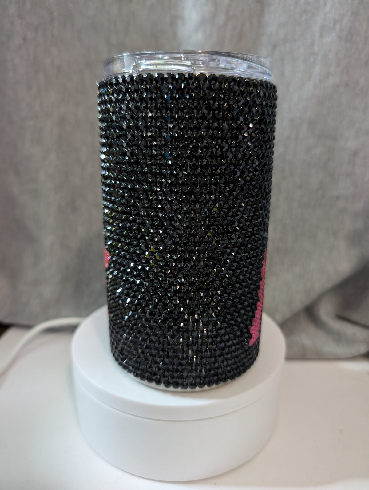 B***h Mode 14oz skinny Rhinestone tumbler