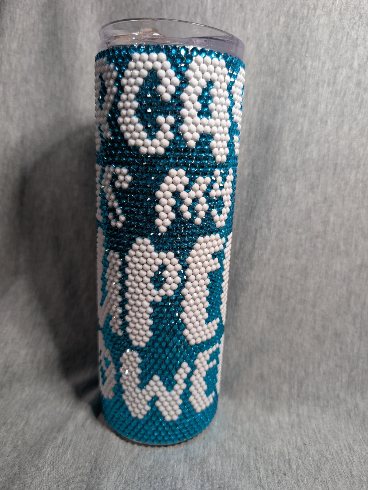 20 oz  Sarcasm is my super power Rhinestone skinny tumbler
