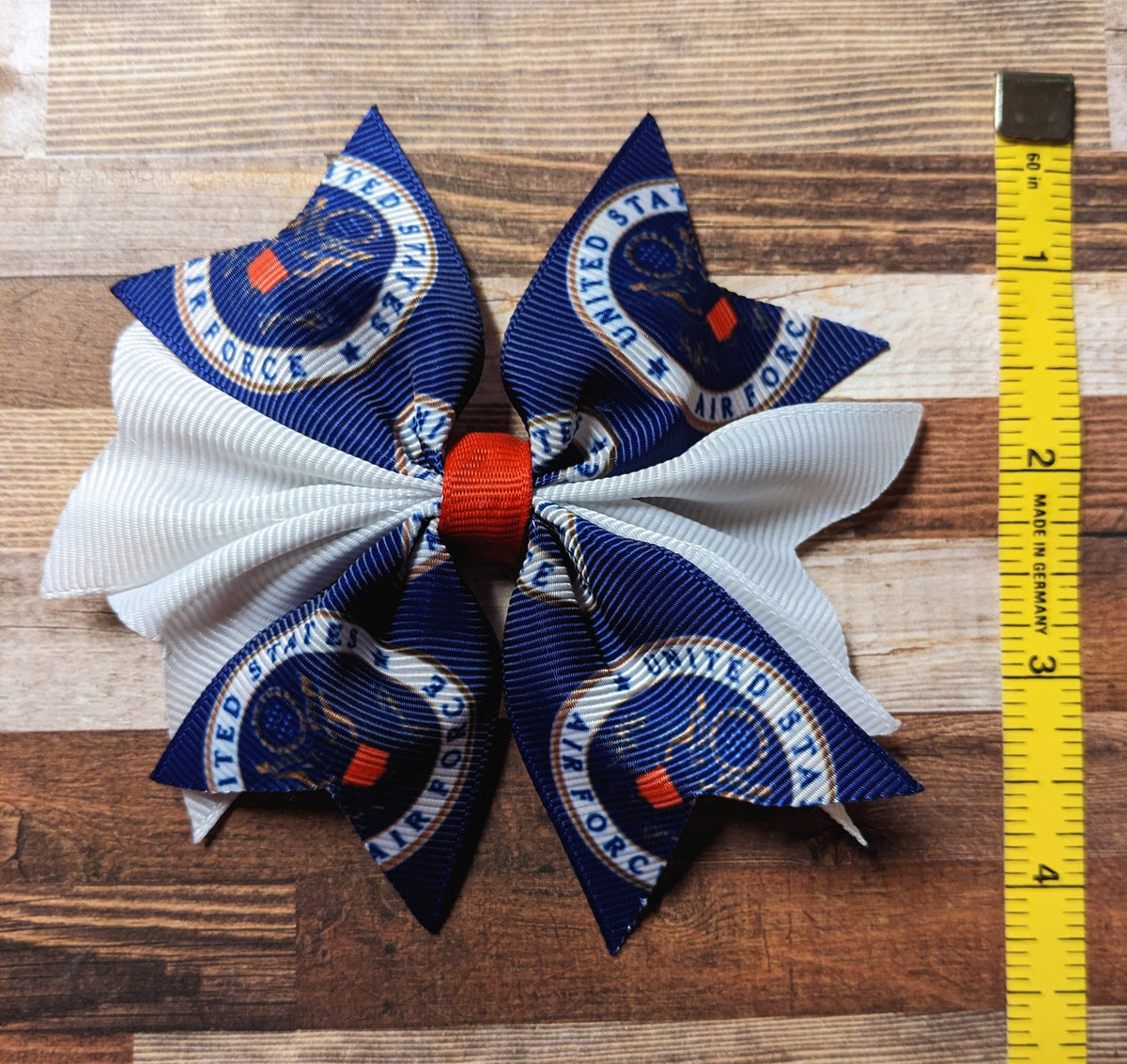 Air Force Hair bow