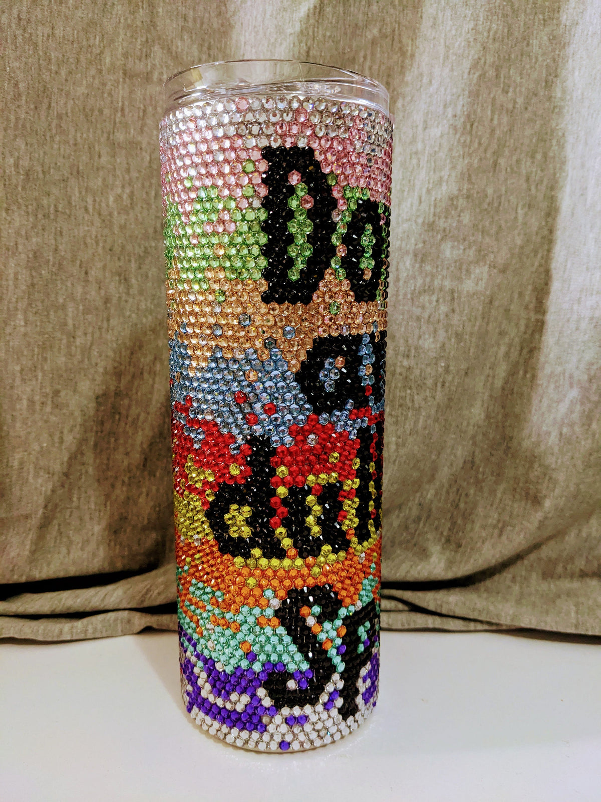 Don't Let Anyone Dull Your Sparkle Rhinestone 20 oz skinny tumbler