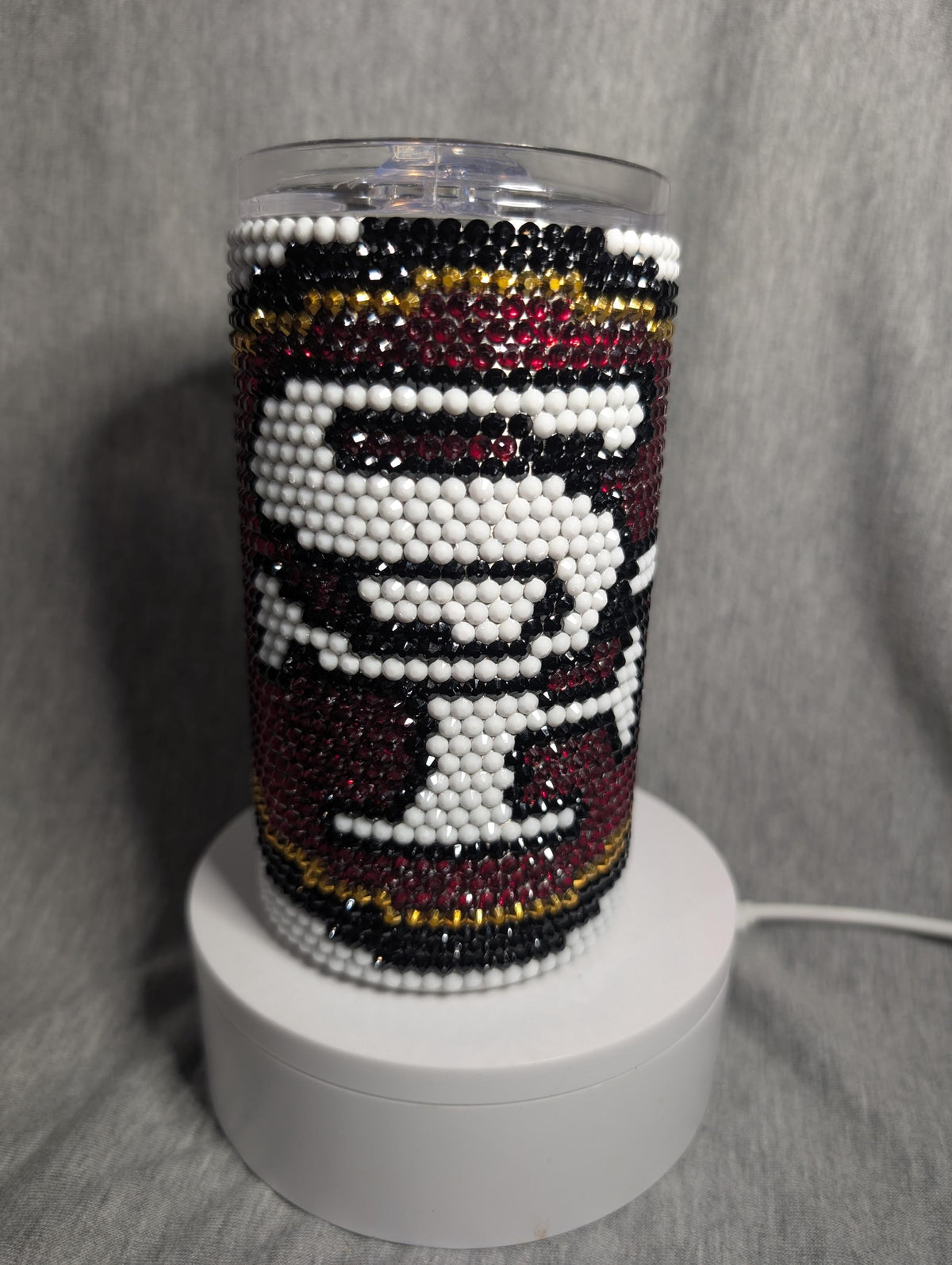 14 oz San Francisco Rhinestone skinny tumbler