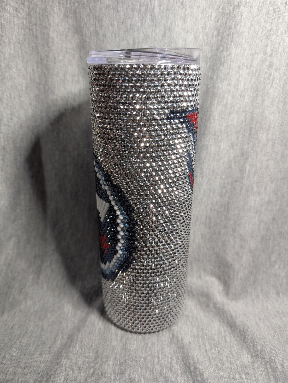 Tennessee Football Team Rhinestone 20 oz skinny tumbler