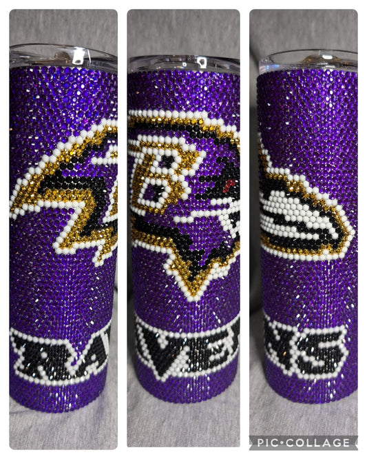 Baltimore football tumbler