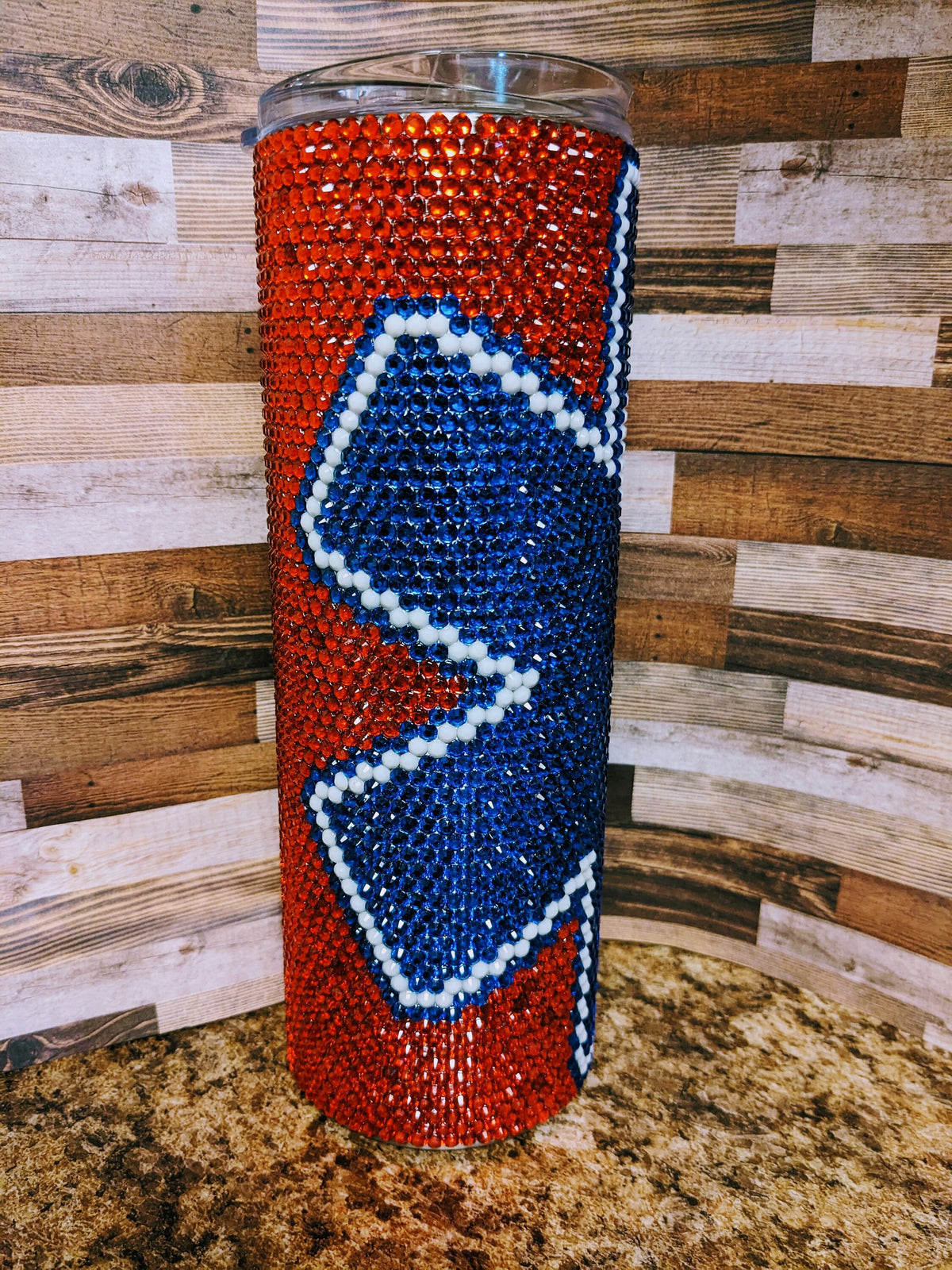 20 oz EMT Rhinestone skinny tumbler