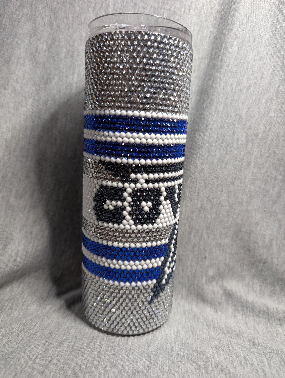 Cowboys Football Team Rhinestone 20 oz skinny tumbler
