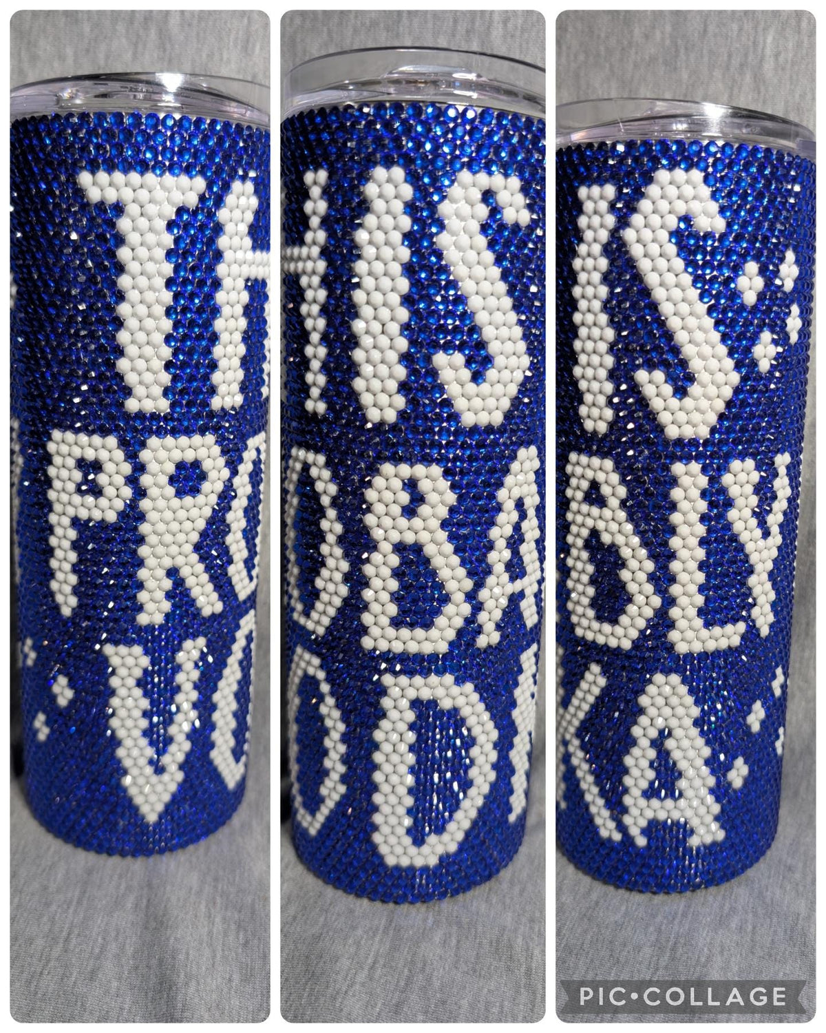 20 oz  This is probably vodka Rhinestone skinny tumbler