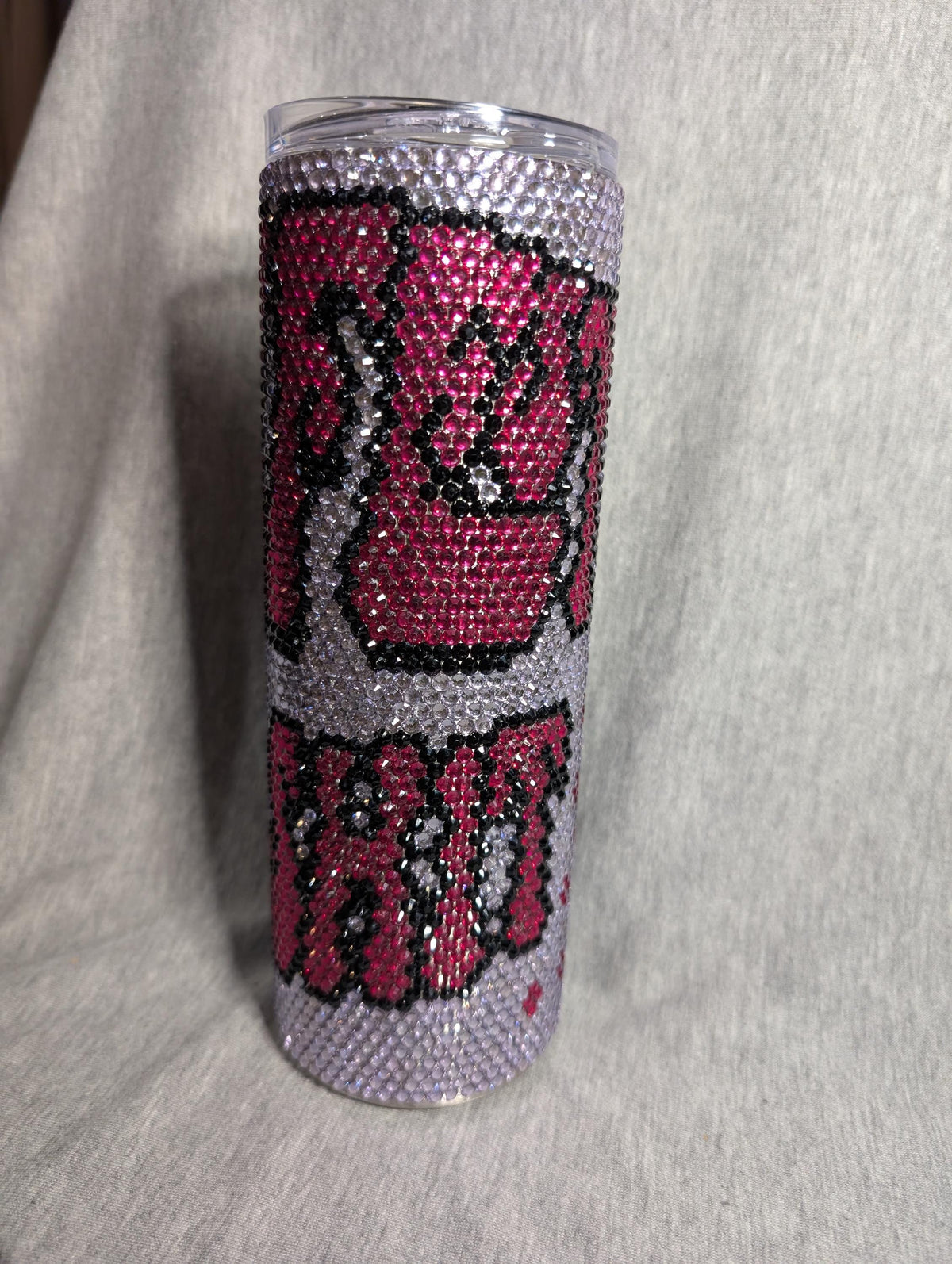 20 oz  Manifest that shit  Rhinestone skinny tumbler
