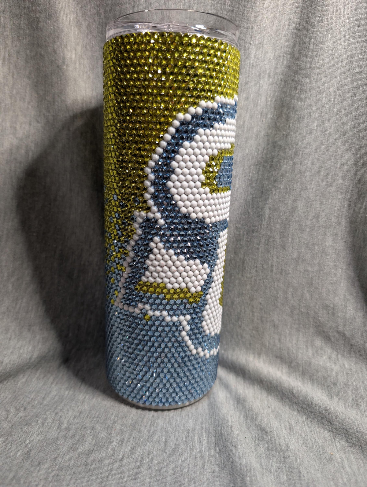 Southern Rhinestone 20oz skinny tumbler (College)