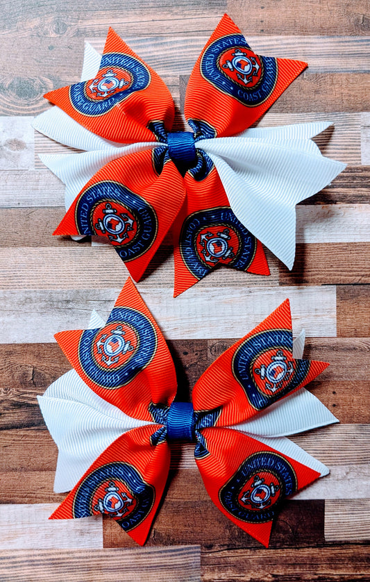 Coast Guard Hair bow