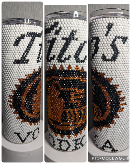 Titos Vodka Rhinestone Tumbler