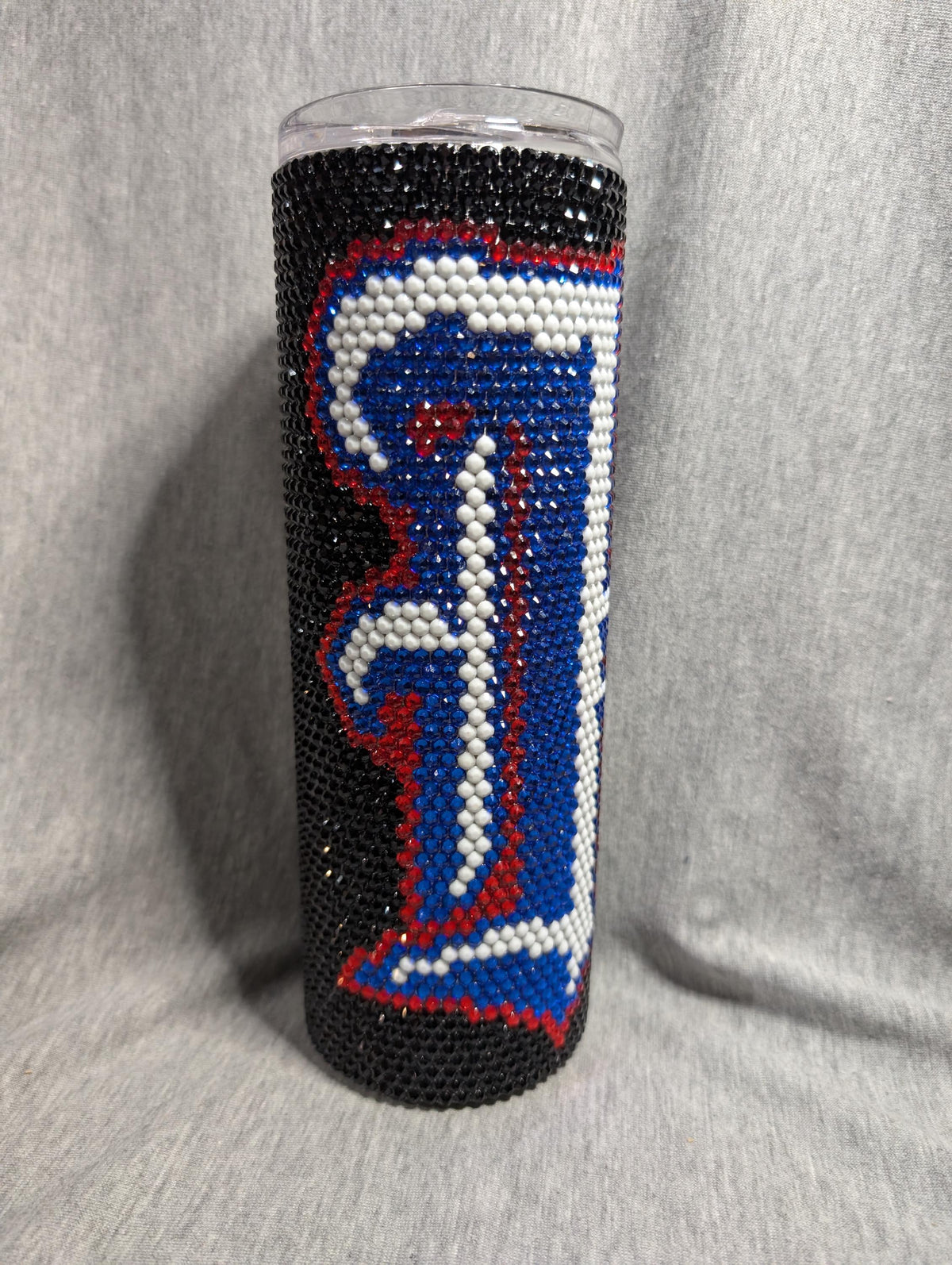 Houston Texans football team (H) Rhinestone skinny tumbler