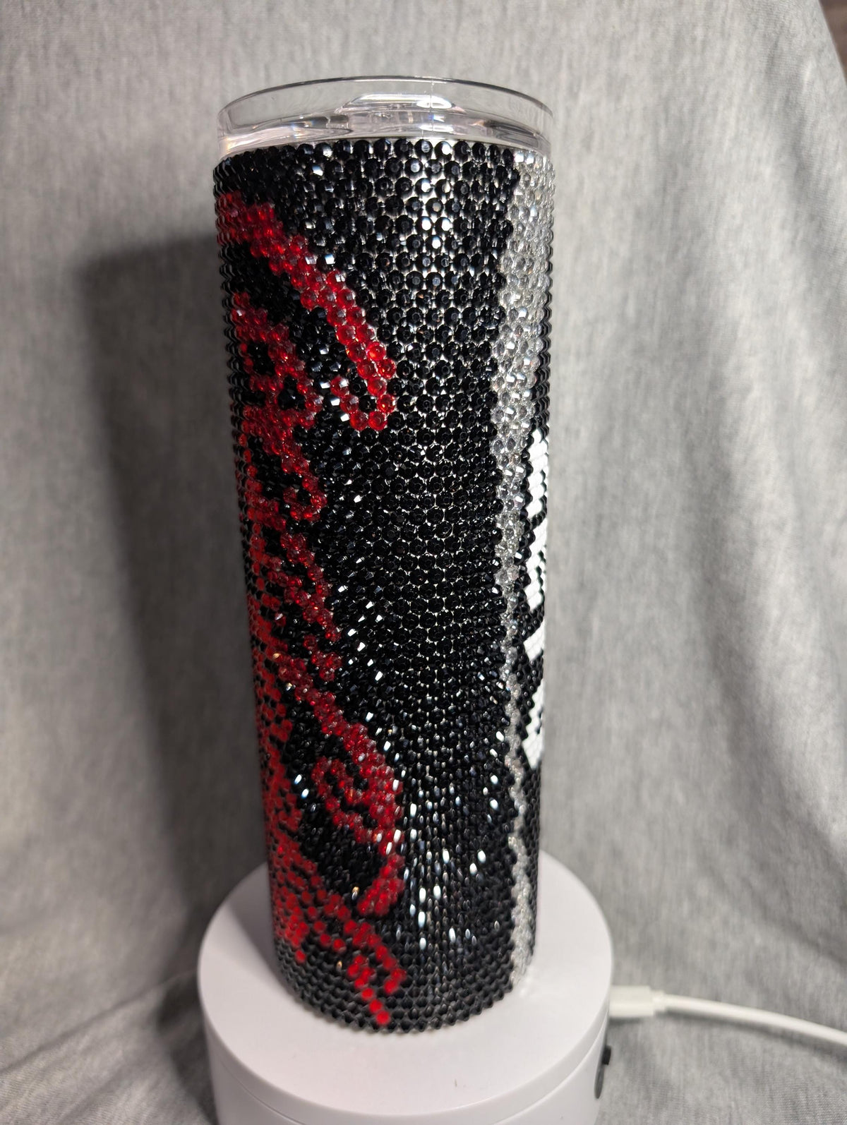 Coke Zero Soda Rhinestone 20 oz skinny tumbler