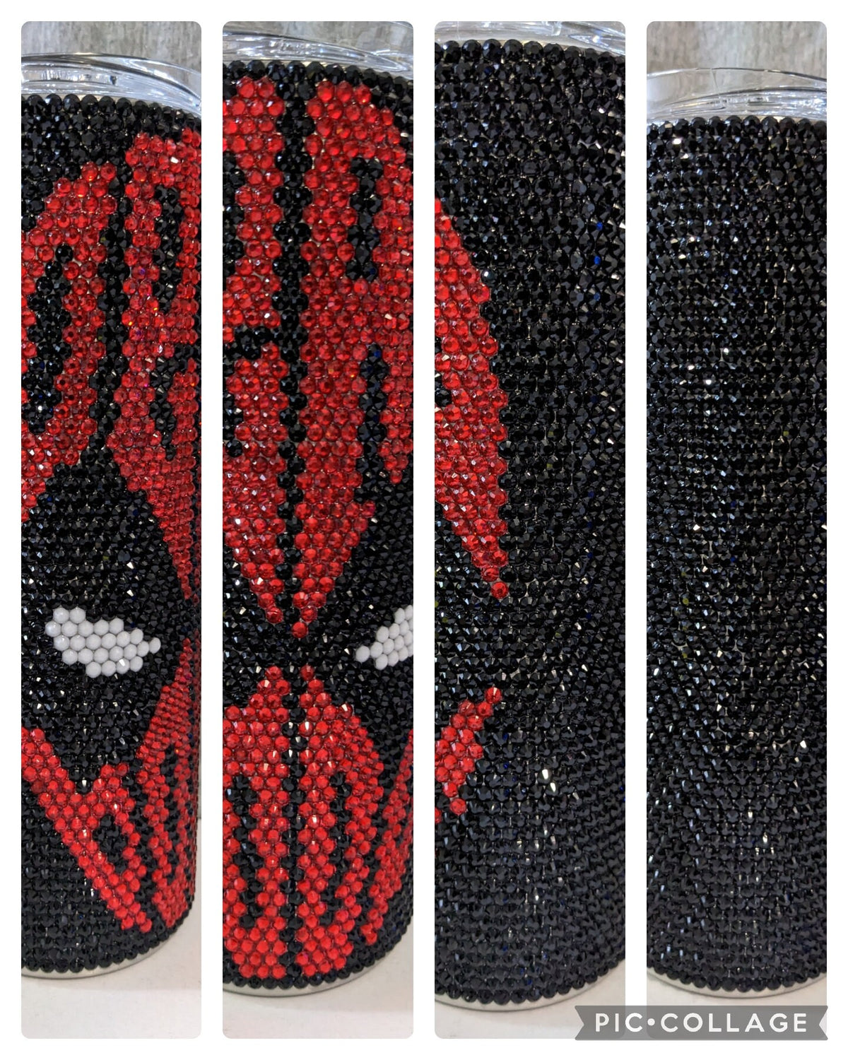 Red and Black Mask (DP) Tumbler 20oz skinny tumbler