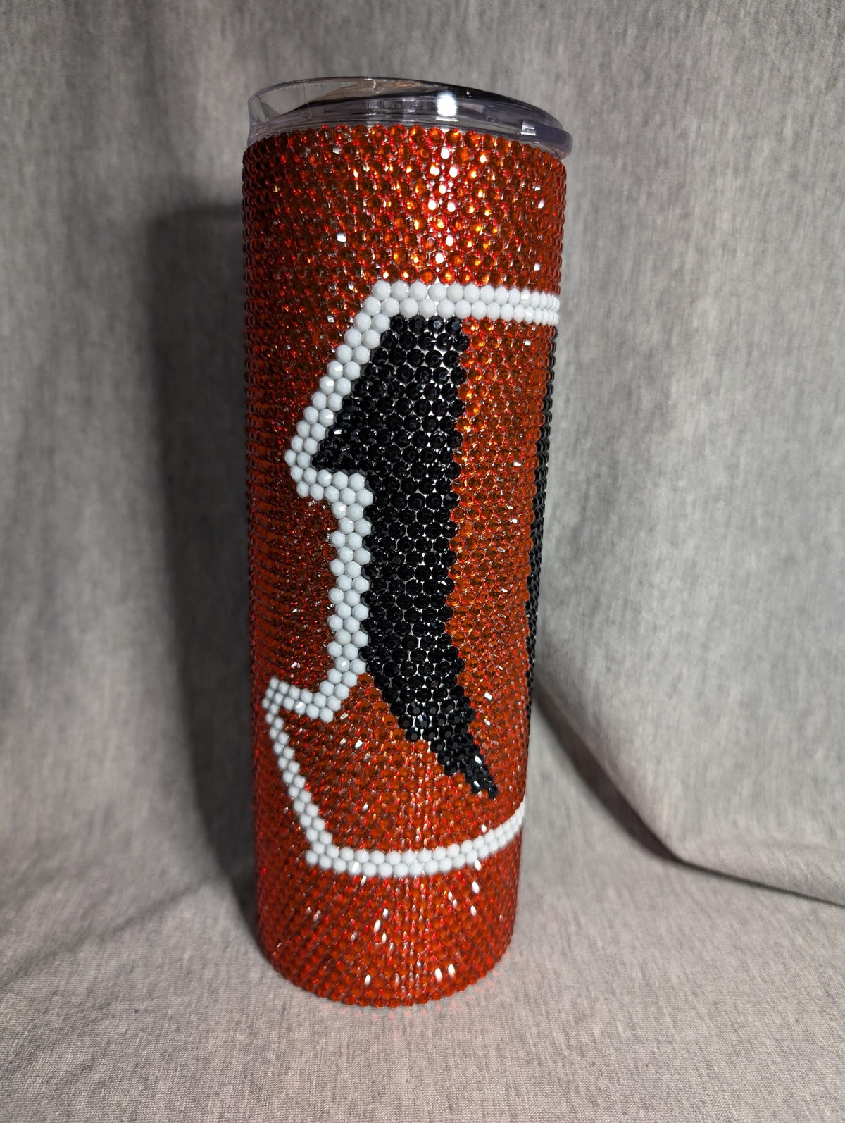 20 oz thick tumbler Cincinnati Football Team Rhinestone