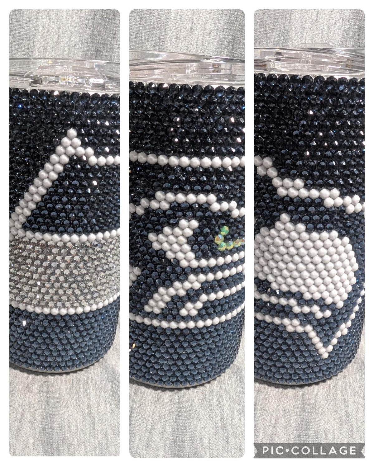 Seattle 14oz skinny Rhinestone tumbler