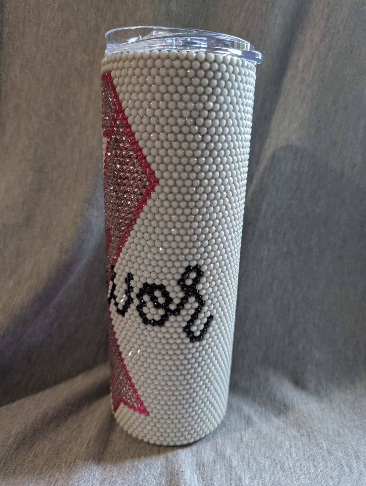 20 oz Cancer Survivor Rhinestone skinny tumbler