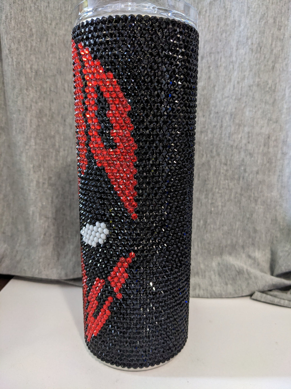 Red and Black Mask (DP) Tumbler 20oz skinny tumbler