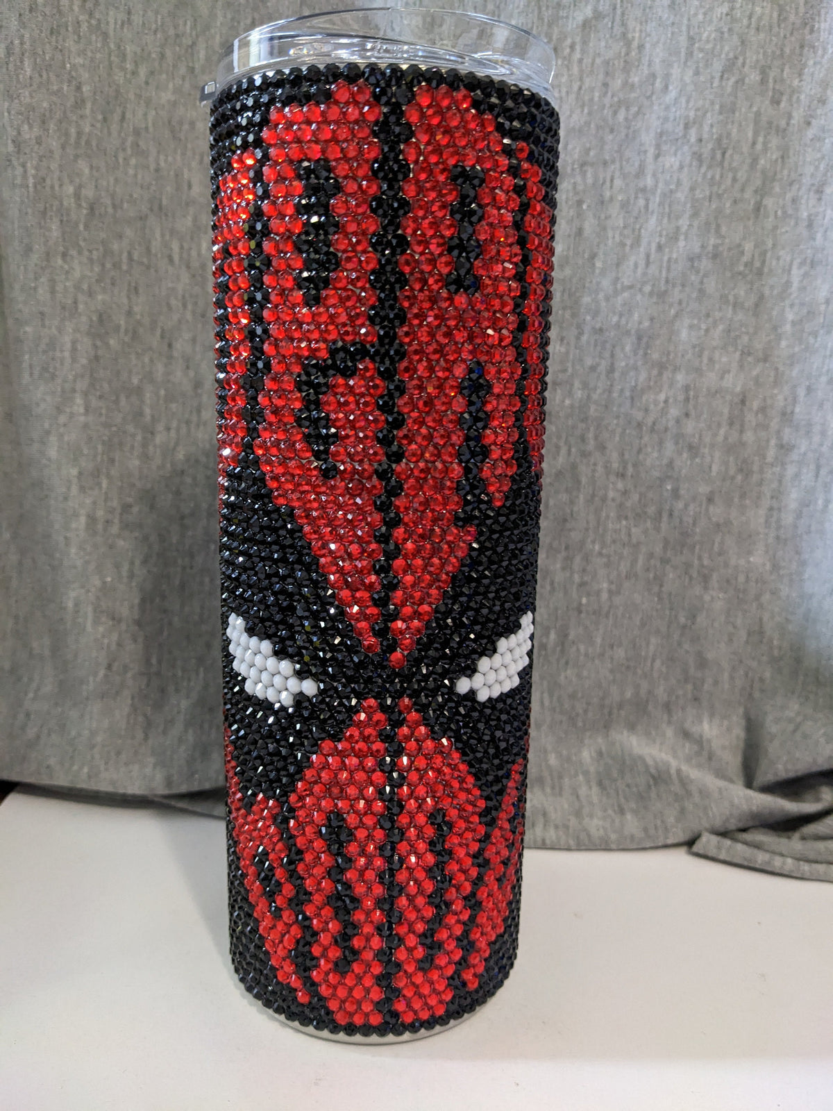 Red and Black Mask (DP) Tumbler 20oz skinny tumbler