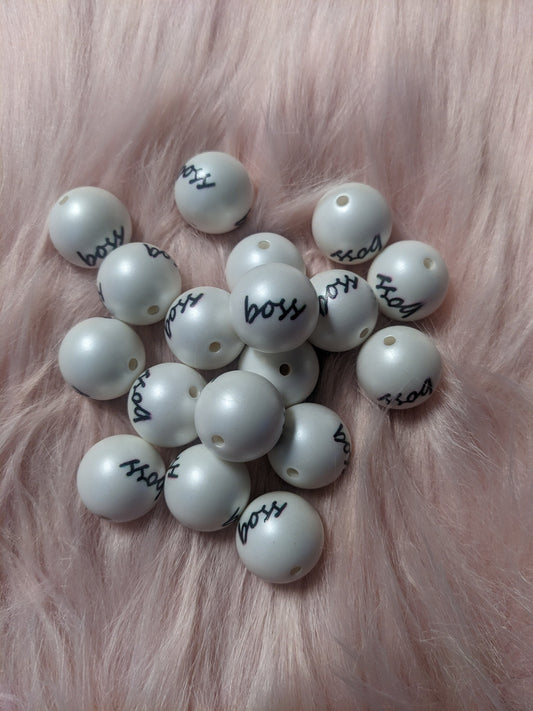 20mm Boss bubblegum beads