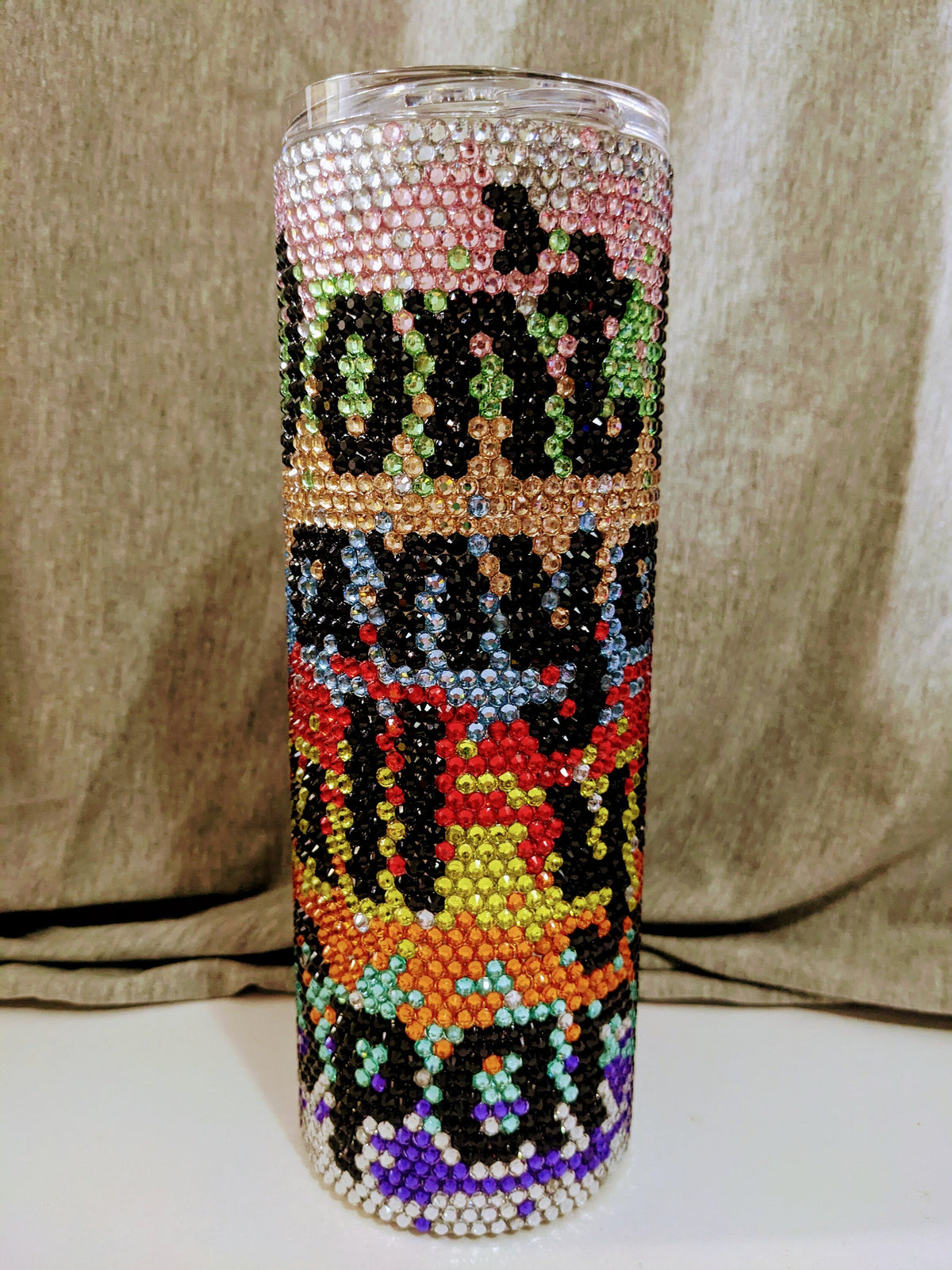 Don't Let Anyone Dull Your Sparkle Rhinestone 20 oz skinny tumbler