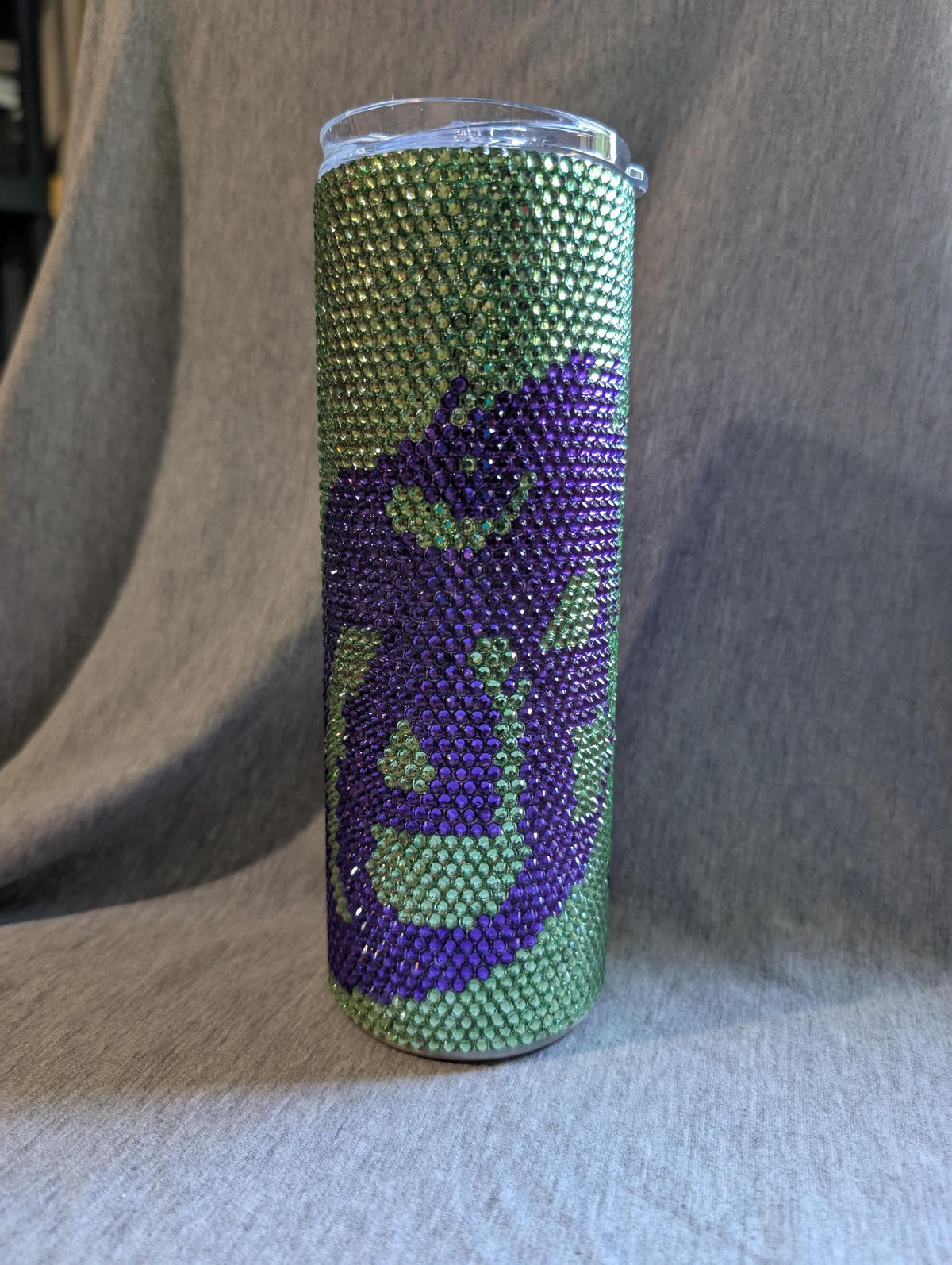 20 oz Joker Rhinestone skinny tumbler