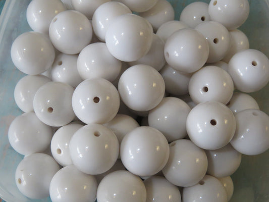 20 mm Solid Color bubblegum beads