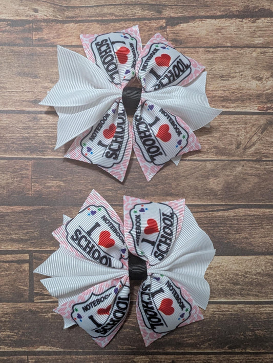 I love school hairbow