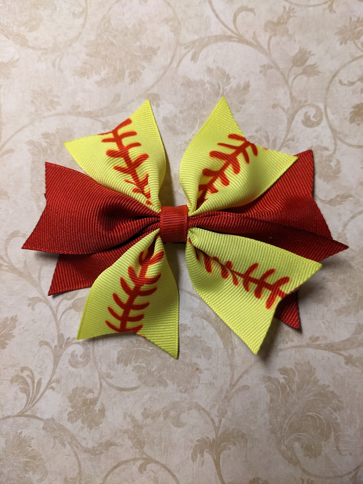 Softball hair bow  set