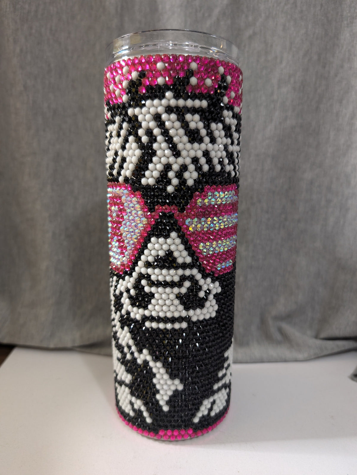 Cancer Awareness Highland Cow 20 oz skinny tumbler