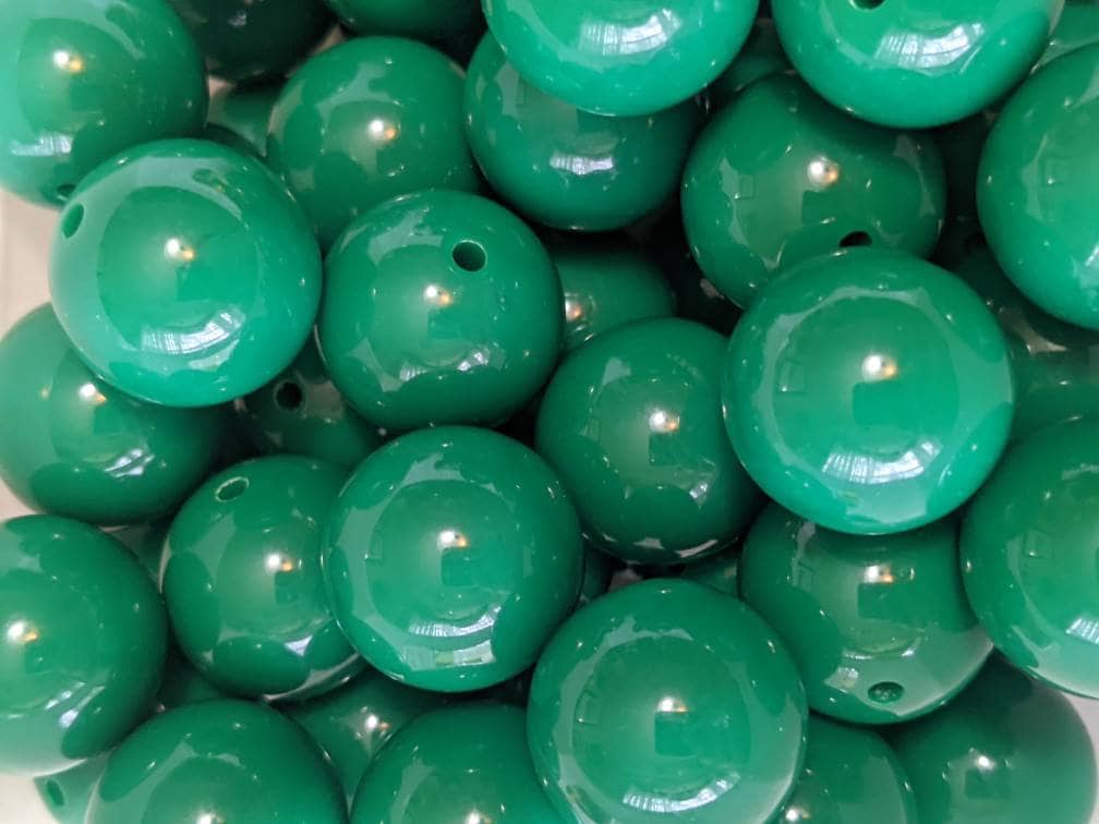 20 mm Solid Color bubblegum beads