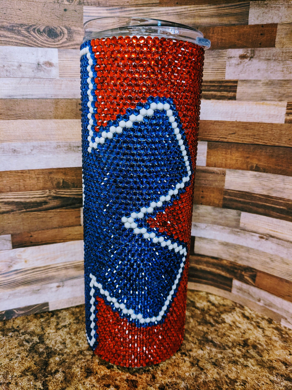 20 oz EMT Rhinestone skinny tumbler