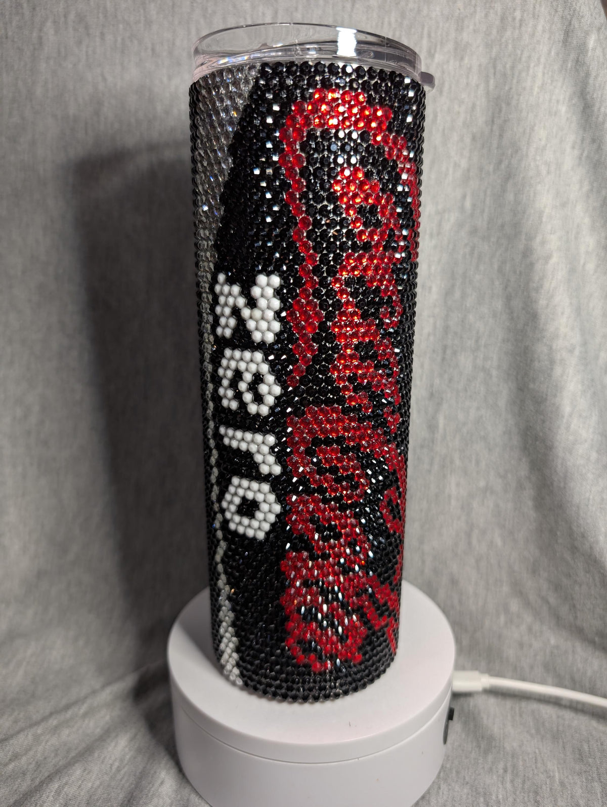 Coke Zero Soda Rhinestone 20 oz skinny tumbler