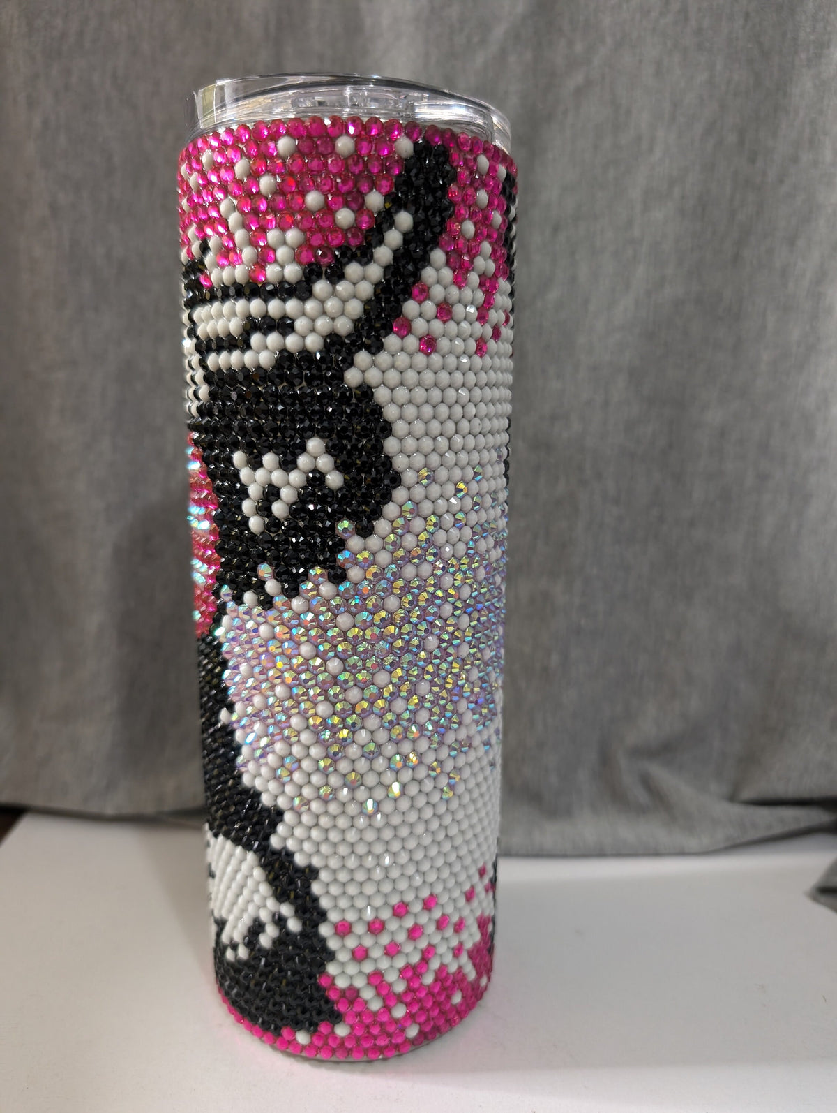 Cancer Awareness Highland Cow 20 oz skinny tumbler