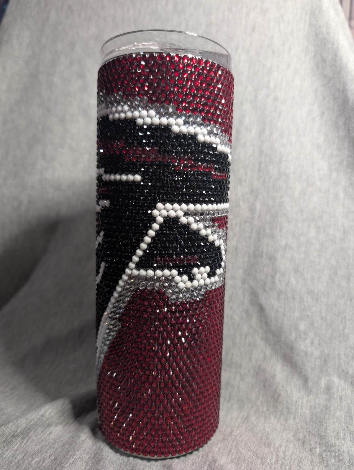 Atlanta Football Team Rhinestone 20 oz skinny tumbler