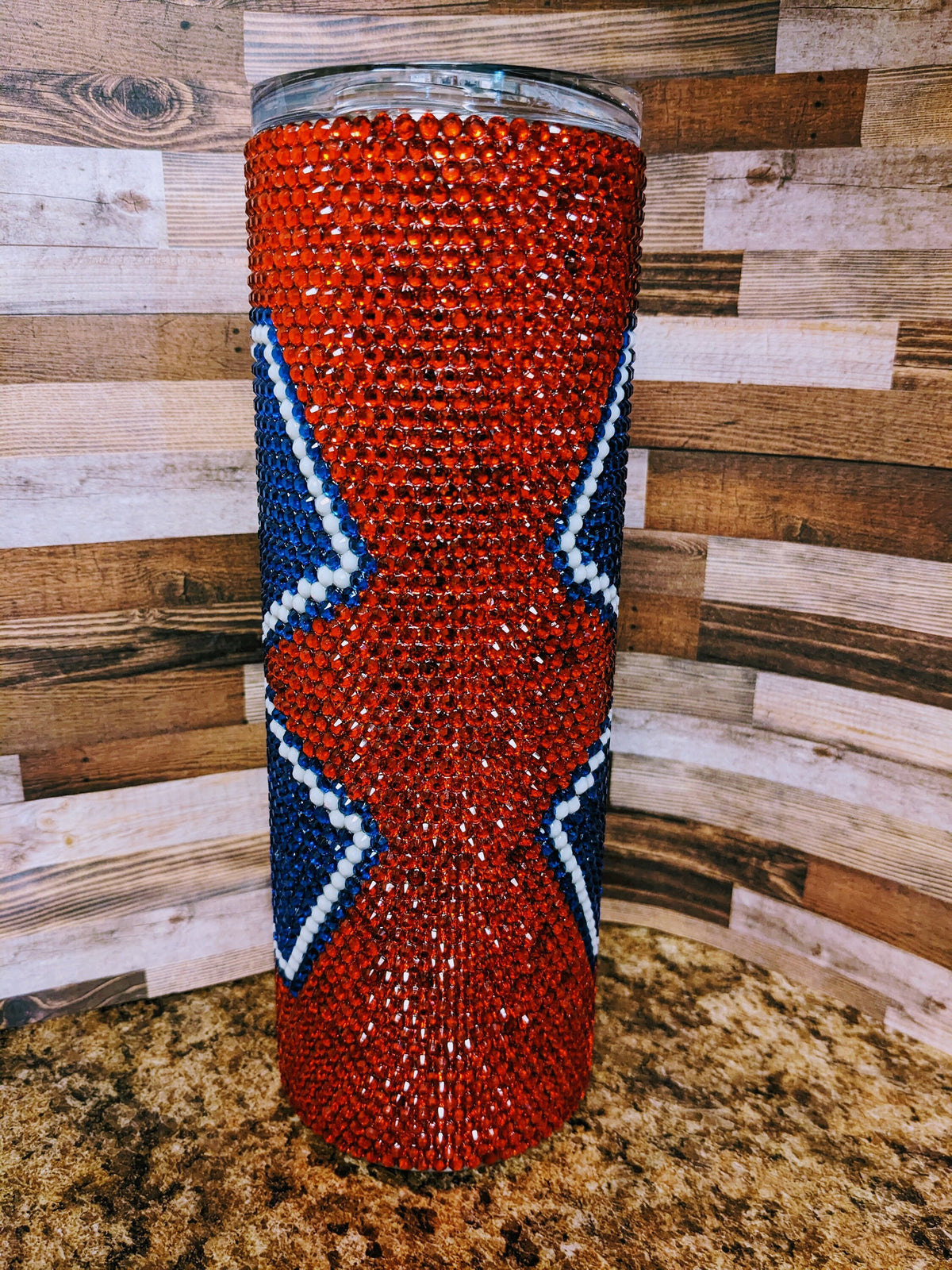 20 oz EMT Rhinestone skinny tumbler