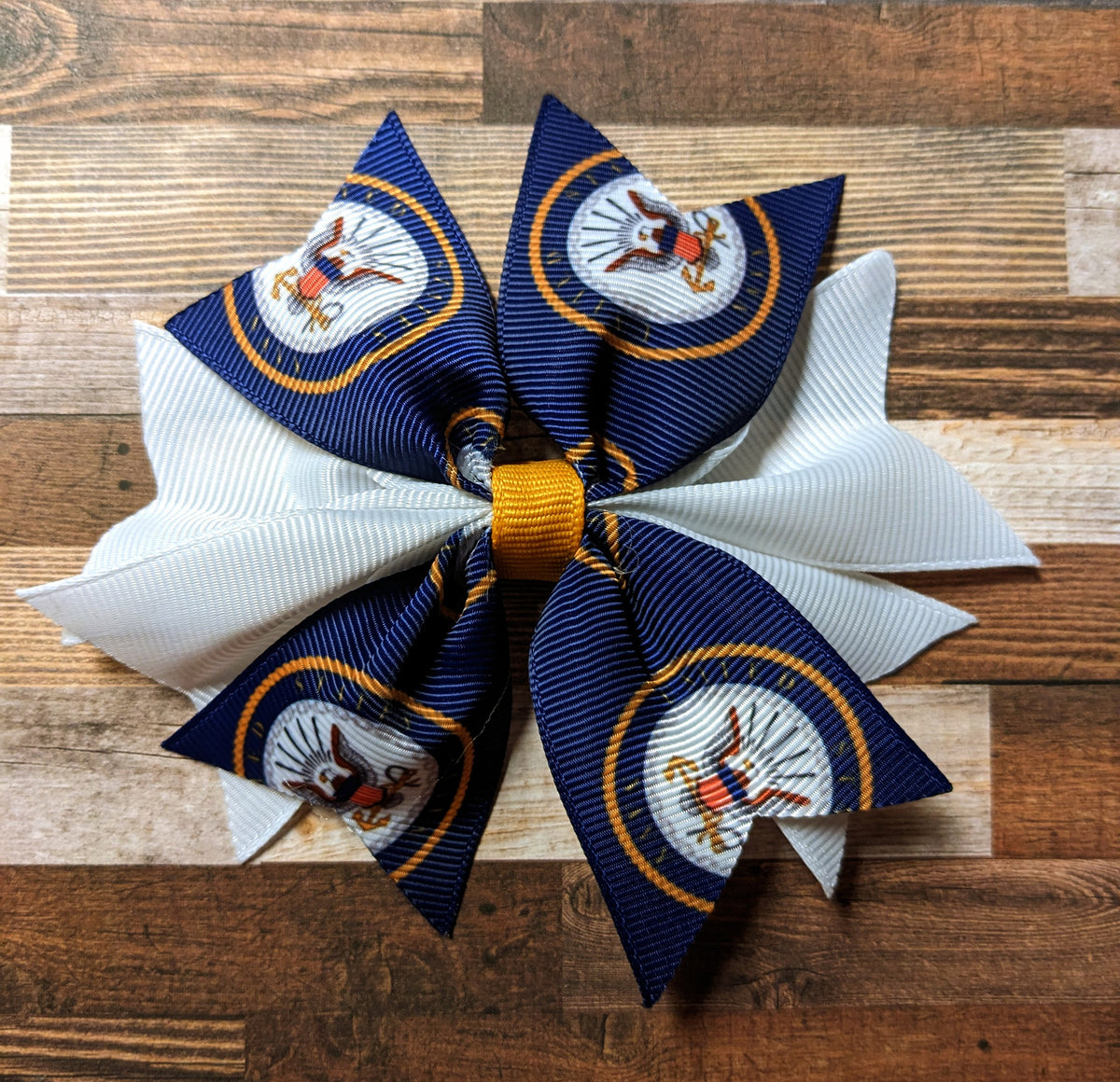 Navy Hair bow