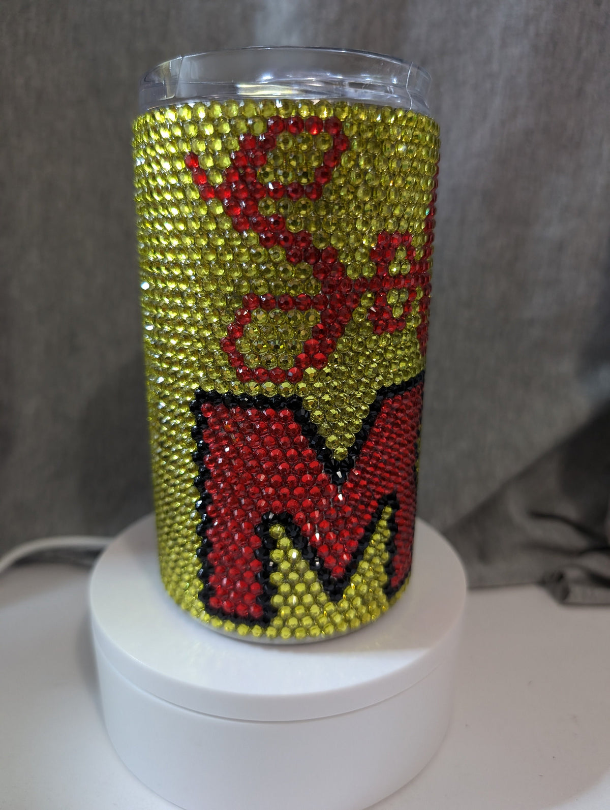 Softball Mom 14oz skinny Rhinestone tumbler