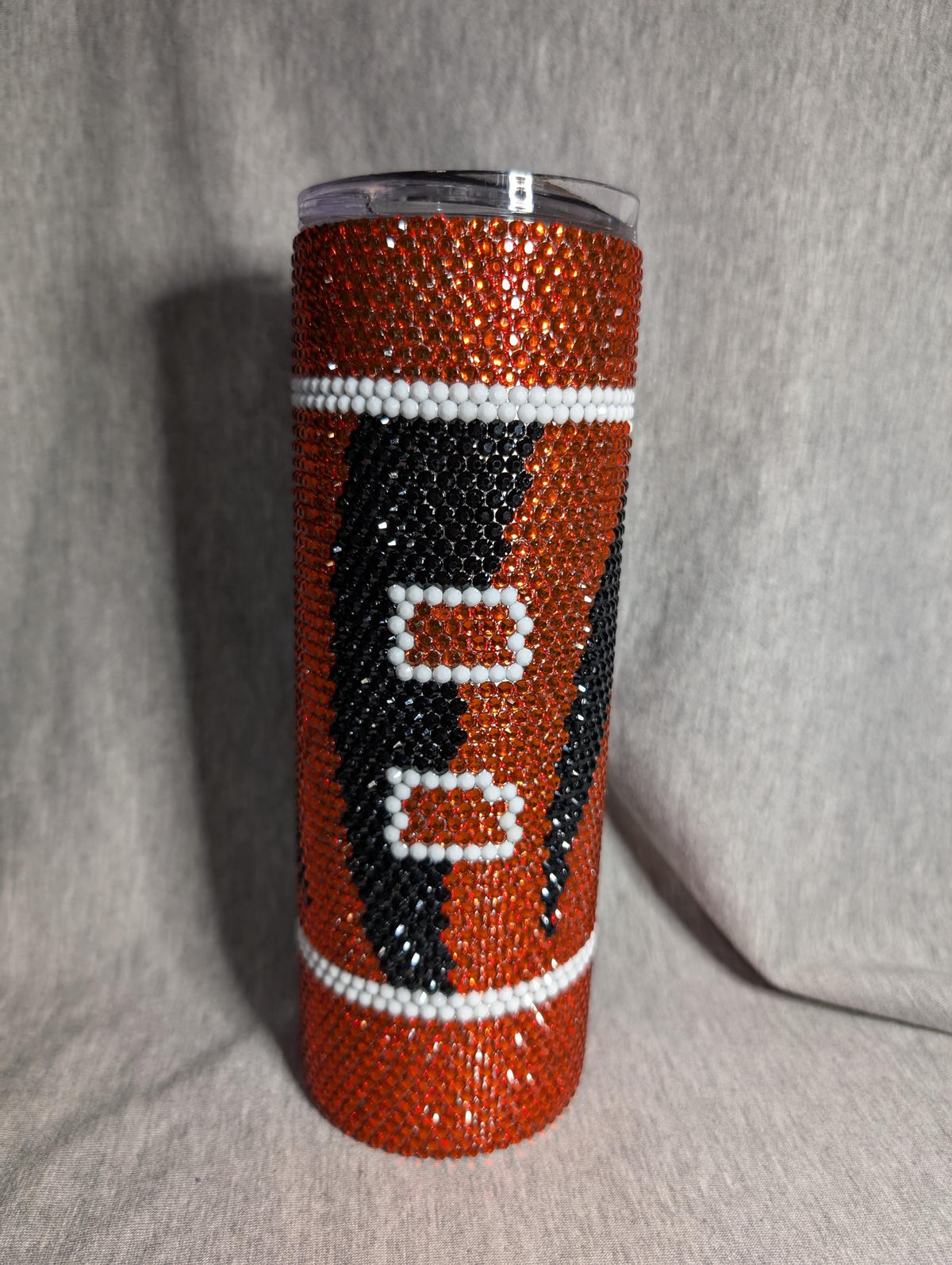 20 oz thick tumbler Cincinnati Football Team Rhinestone
