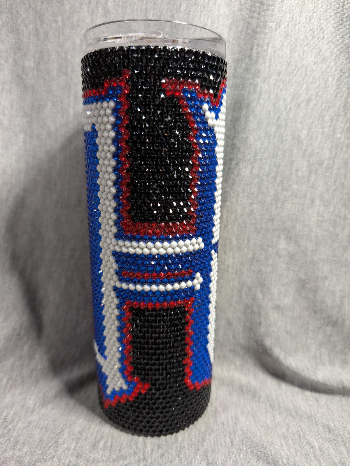 Houston Texans football team (H) Rhinestone skinny tumbler