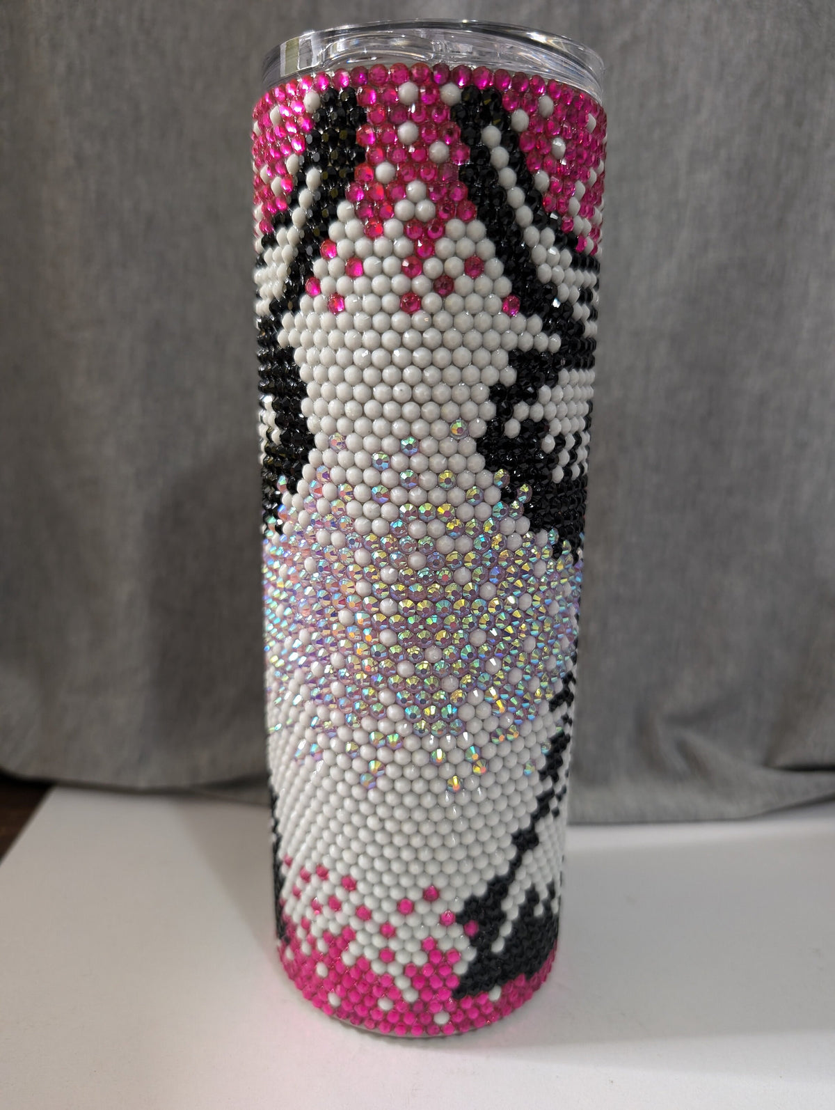 Cancer Awareness Highland Cow 20 oz skinny tumbler